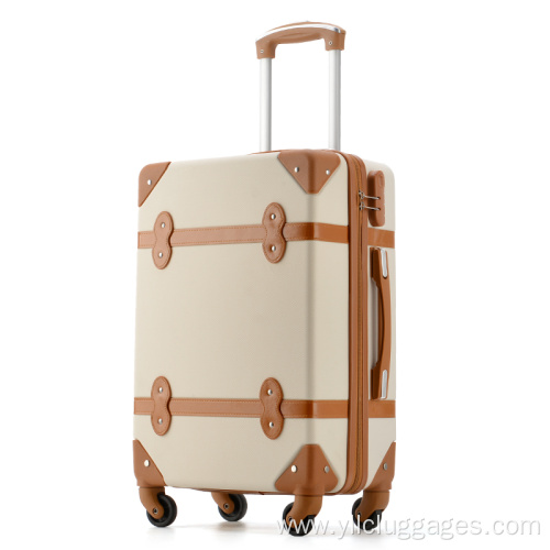 Zipper Retro Roller Large Capacity Luggage for travel